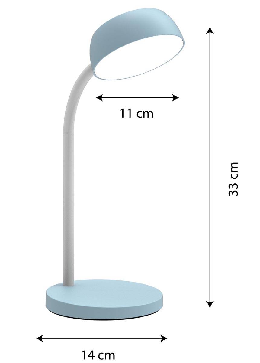 Unilux bureaulamp Tamy, LED, blauw
