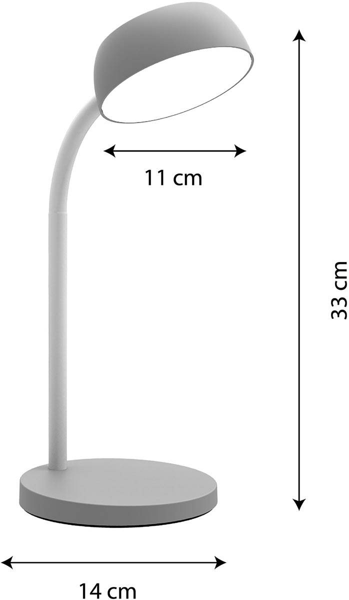 Unilux bureaulamp Tamy, LED, grijs