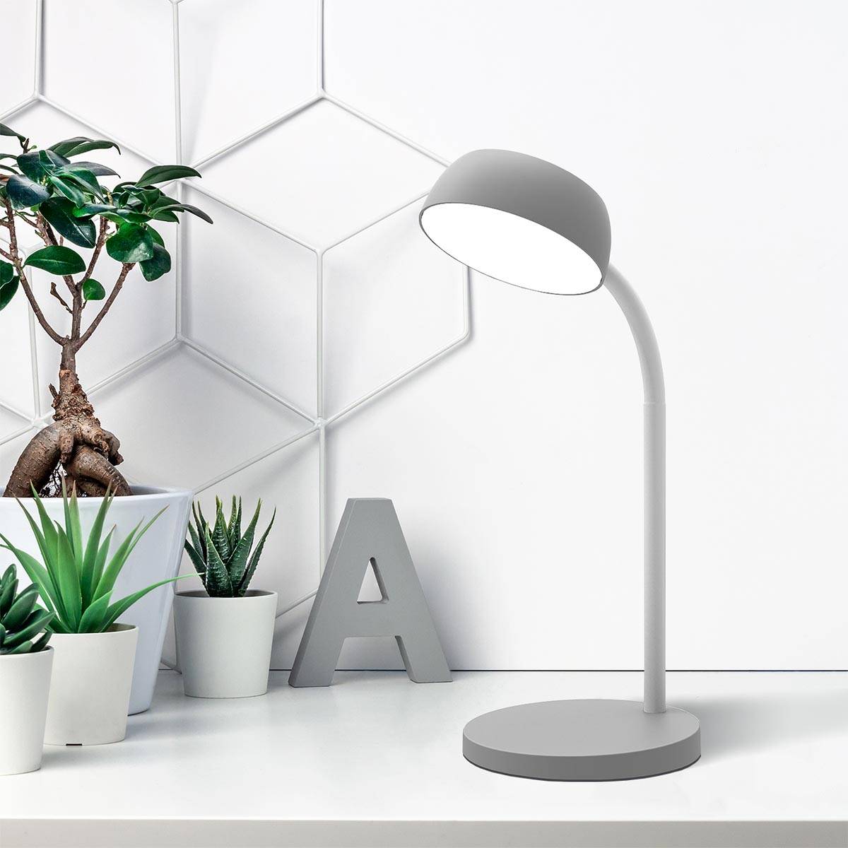 Unilux bureaulamp Tamy, LED, grijs