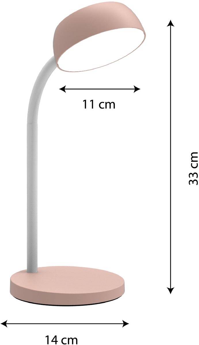 Unilux bureaulamp Tamy, LED, roze
