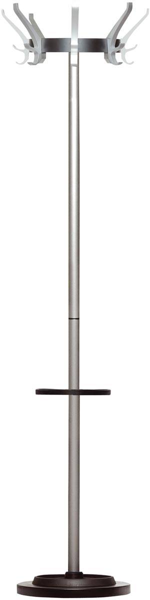 Unilux kapstok Cypres, hoogte 170 cm, 8 kledinghaken, met parapluhouder