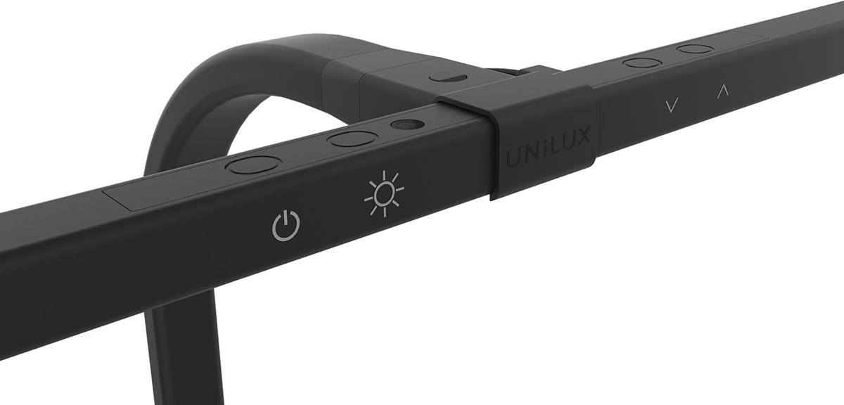 Unilux LED bureaulamp Strata, zwart