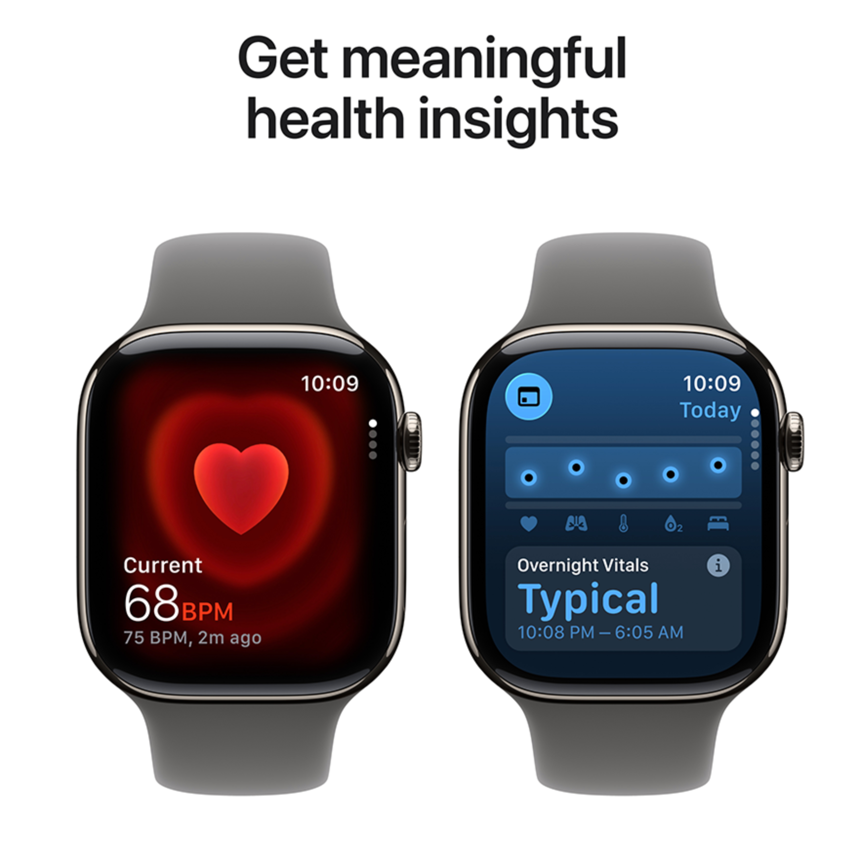 Apple Watch Series 11 42mm GPS + Cellular Titanium Sportbandje S/M Titanium (Grijs)