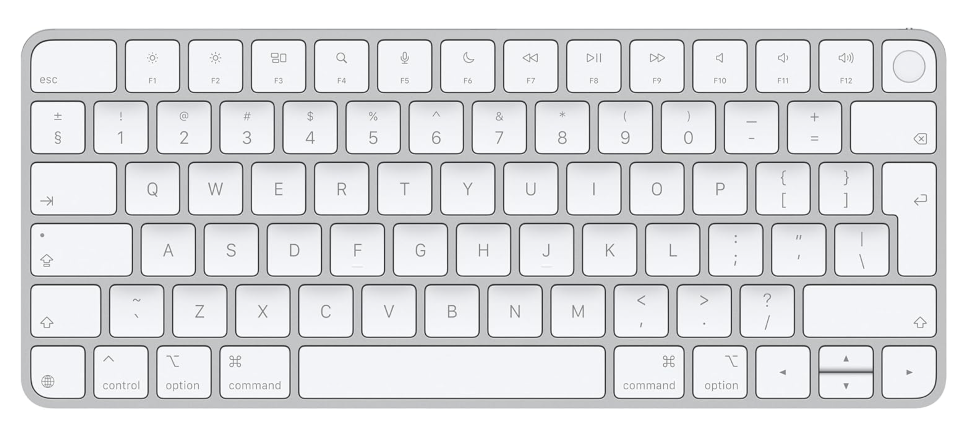 Apple Magic Keyboard met Touch ID (2024) voor Mac-modellen met Silicon - Internationaal Engels