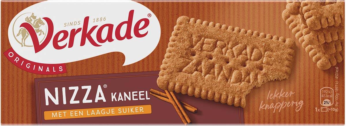 Verkade Nizza koekjes kaneel, pak van 240 gram