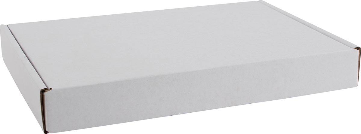 Verzenddoos met clip, ft 220 x 155 x 28 mm (A5)