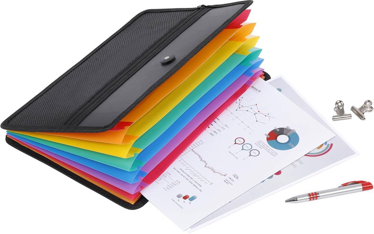 Viquel voorordner Rainbow 8 vakken