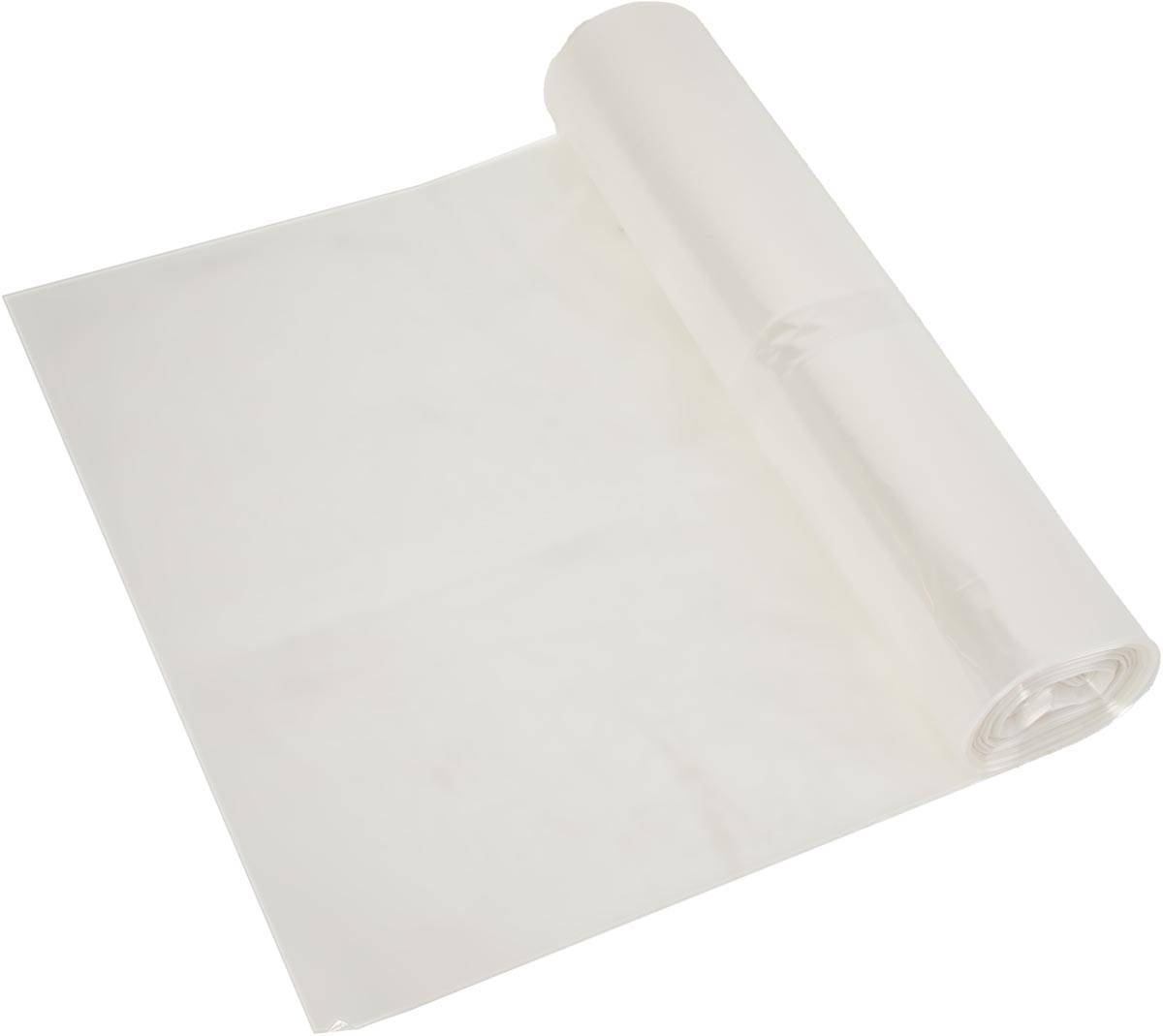 Vuilniszak ft 60 x 80 x 0.02 cm, transparant, HDPE, 20 x rol van 20 stuks