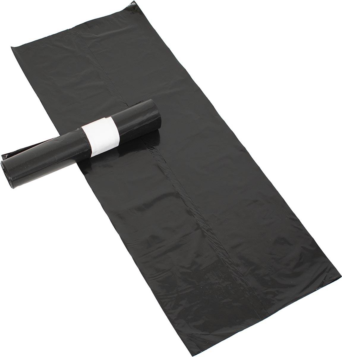 Vuilniszak ft 60 x 80 x 0.02 cm, zwart, HDPE, 20 x rol van 20 stuks