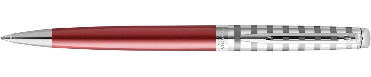 Waterman balpen Hémisphère Deluxe Red met palladium detail