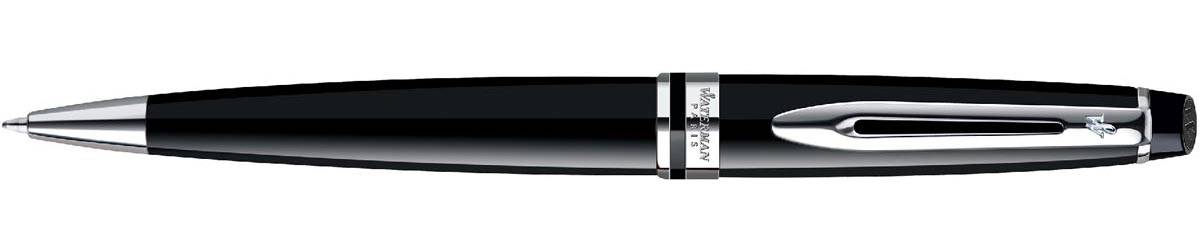 Waterman Expert balpen, medium, zwart/zilver, in giftbox
