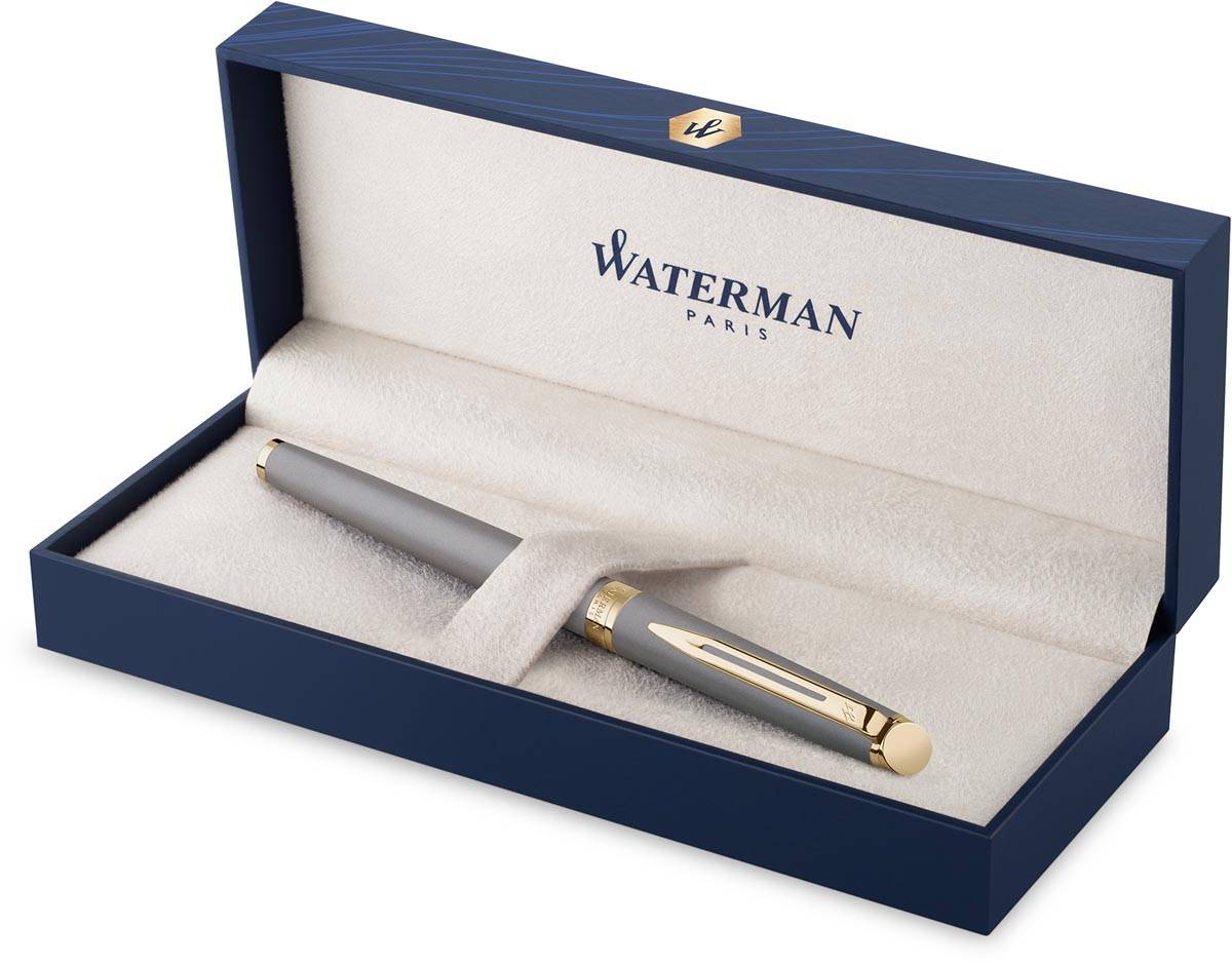 Waterman Hémisphère Metalic roller, fijn, grijs GT, giftbox