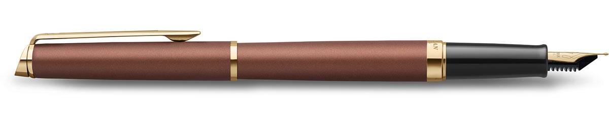 Waterman Hémisphère Metalic vulpen, fijn, koperrood GT, giftbox