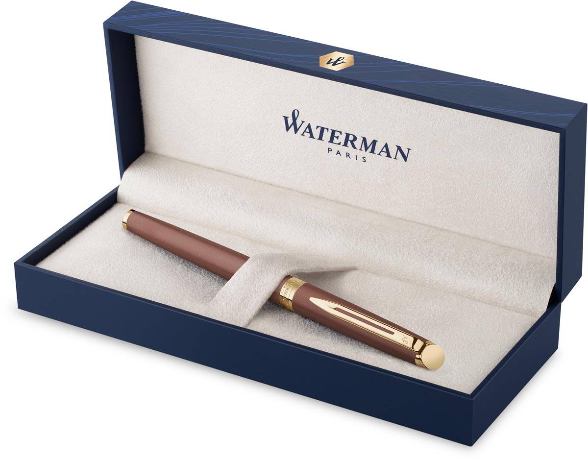 Waterman Hémisphère Metalic vulpen, fijn, koperrood GT, giftbox