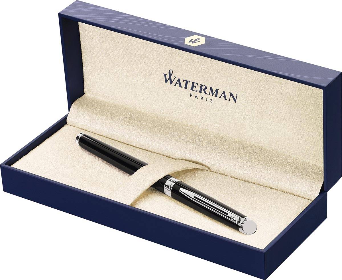 Waterman Hémisphère roller, fijne punt, Black CT