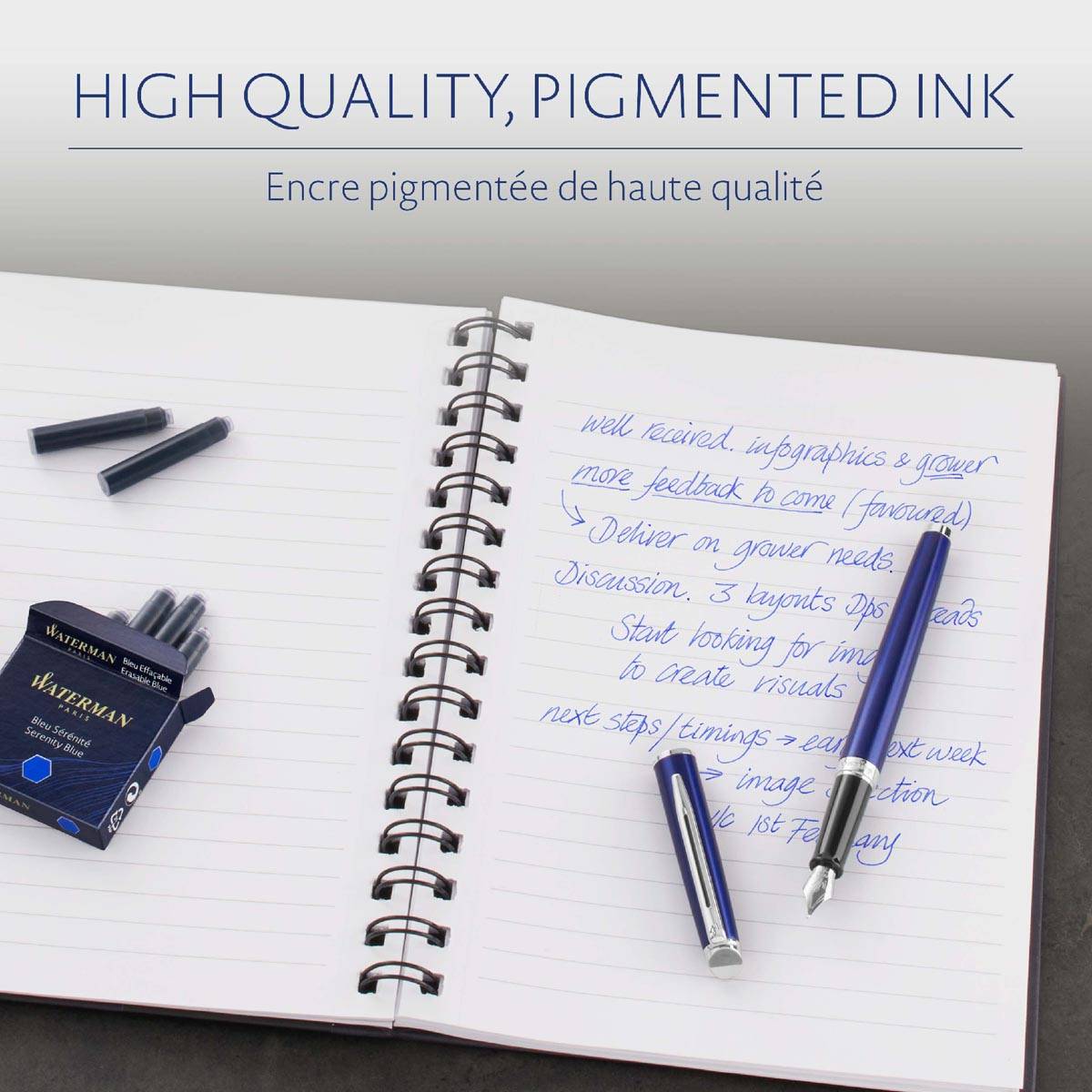 Waterman inktpatronen blauw 6X
