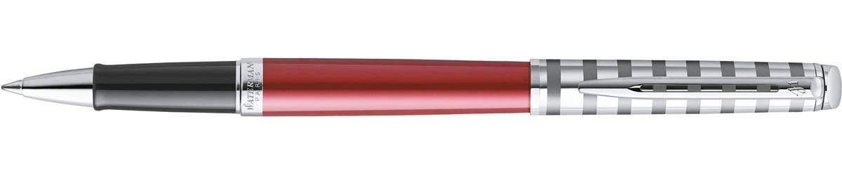Waterman roller Hémisphère Deluxe Red met palladium detail