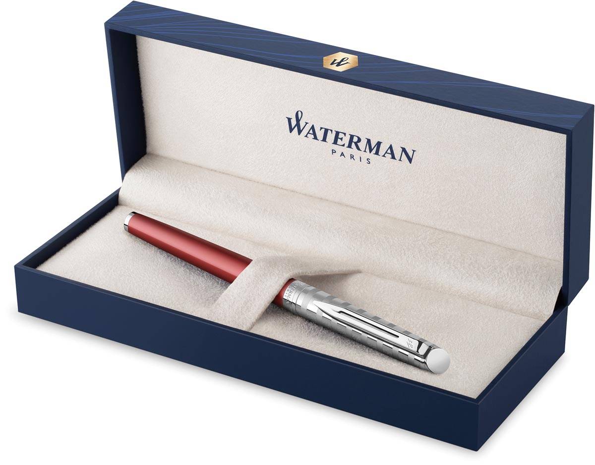 Waterman vulpen Hémisphère Deluxe Red met palladium detail