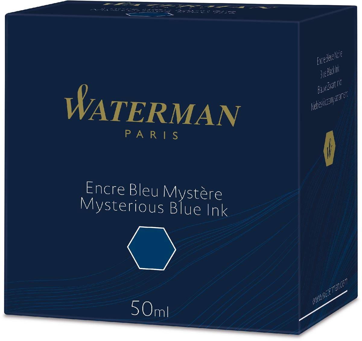 Waterman vulpeninkt 50 ml, blauw (Mysterious)