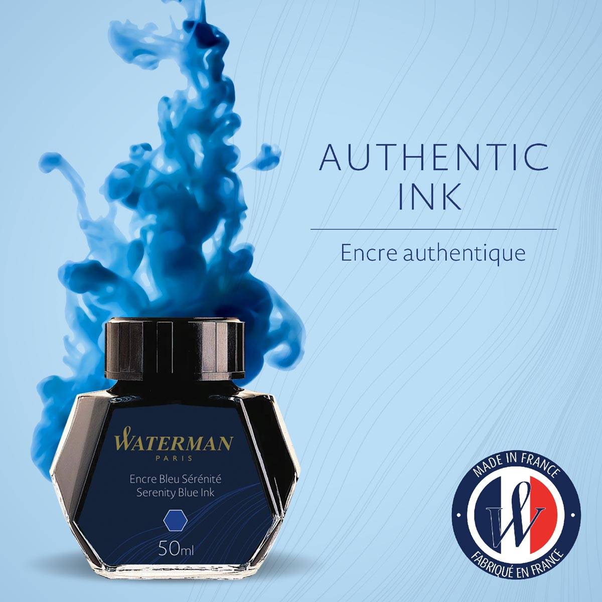 Waterman vulpeninkt 50 ml blauw (Serenity)