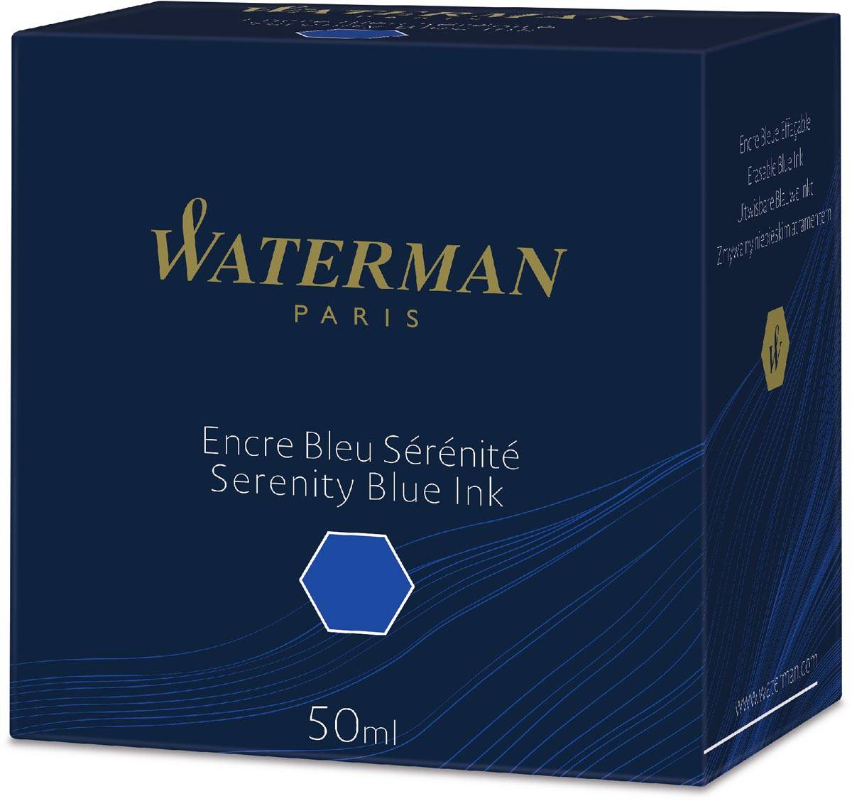 Waterman vulpeninkt 50 ml blauw (Serenity)
