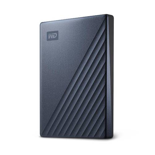 Western Digital WDBC3C0020BBL-WESN externe harde schijf 2 TB USB Type-C 3.2 Gen 1 (3.1 Gen 1) Zwart, Blauw
