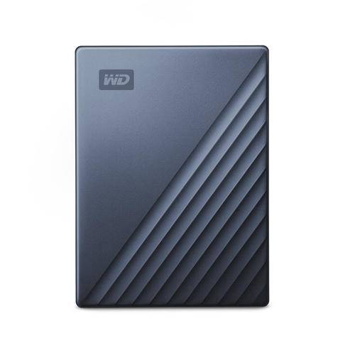 Western Digital WDBFTM0040BBL-WESN externe harde schijf 4 TB USB Type-C 3.2 Gen 1 (3.1 Gen 1) Zwart, Blauw