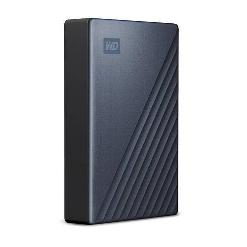 Western Digital WDBFTM0040BBL-WESN externe harde schijf 4 TB USB Type-C 3.2 Gen 1 (3.1 Gen 1) Zwart, Blauw