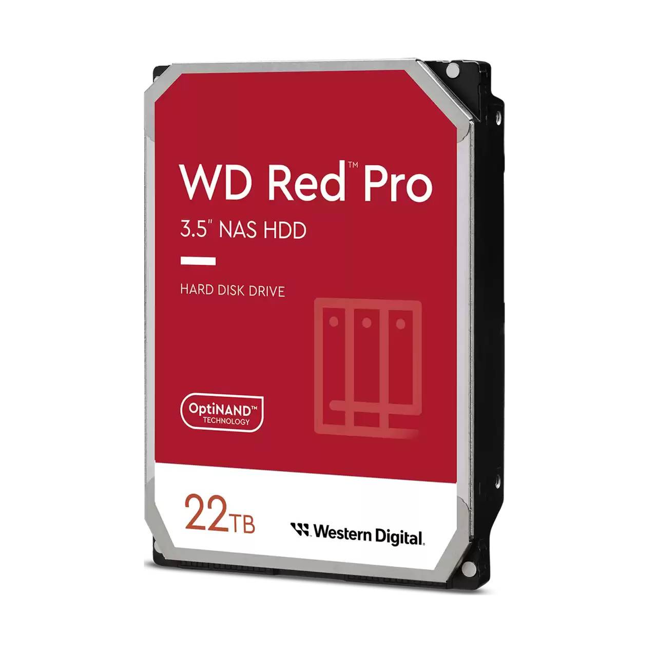 Western Digital Red Pro interne harde schijf 22 TB 7200 RPM 512 MB 3.5" SATA III