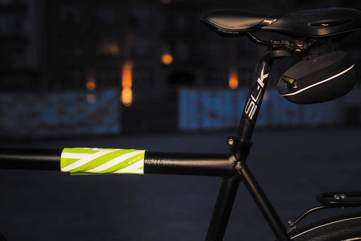 Wowow Quadro Berlin reflecterende band, 15 x 18 cm, oranje