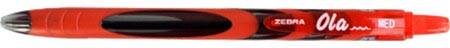 ZEBRA  Ola balpen, 0,5 mm, rood