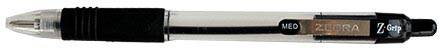 ZEBRA  Z-grip balpen, 1 mm, zwart