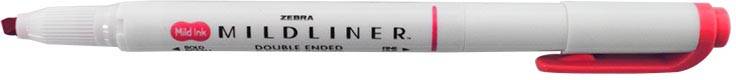 ZEBRA MILDLINER markeerstift, dubbele punt, rood
