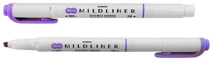 ZEBRA MILDLINER markeerstift, dubbele punt, violet