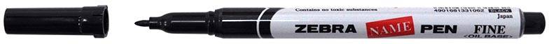 ZEBRA textielmarker, fijn, zwart, volume
