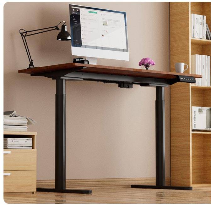 Zit-sta bureau onderstel, zwart